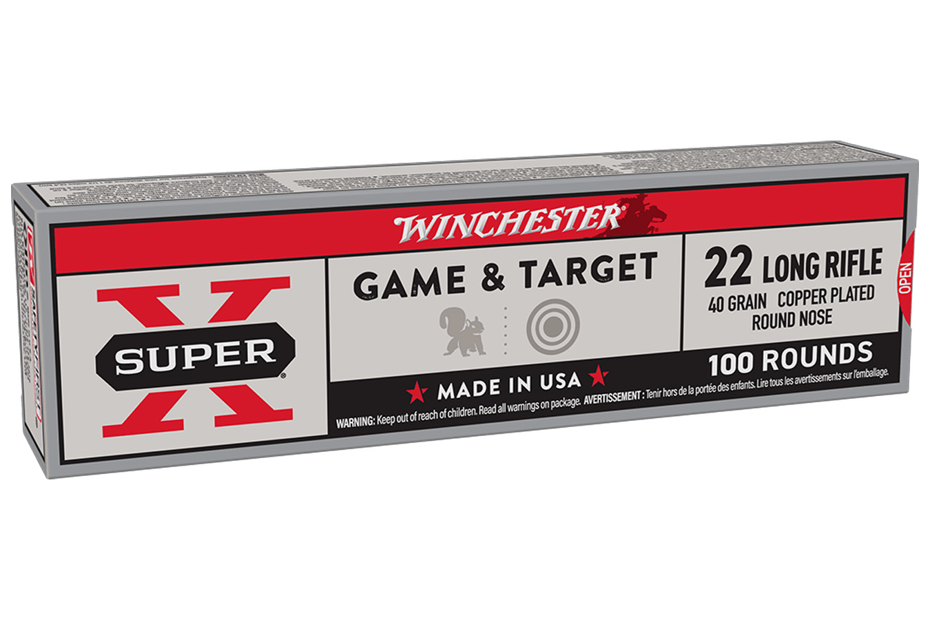WINCHESTER AMMO 22LR 40 gr Copper Plated Super Speed Round Nose 100/Box